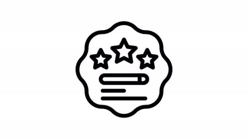 review line icon animation