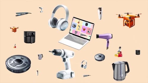 Modern Laptop Opening and Product Reveal Animation