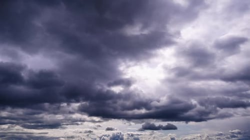 Dramatic Dark Clouds Rolling in the Sky