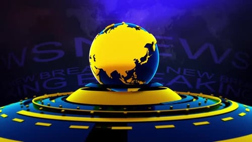 Breaking News Background Yellow