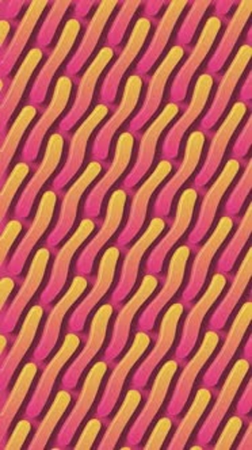 Vertical Video - Colorful Wavy Shapes Pattern Abstract Background