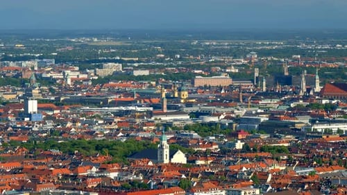 Aerial View of Munich Munich Bavaria Germany
