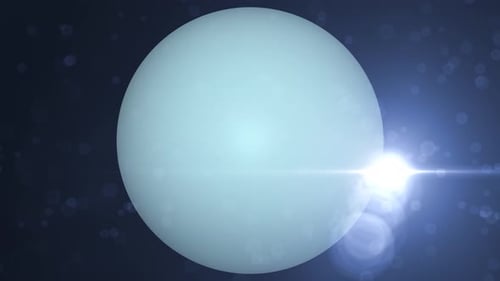 Uranus planet animation 2984