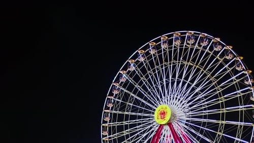 Amusement Park Fun Children Happy Times At Night 19