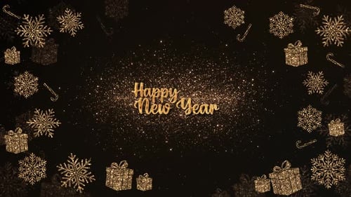 2025 Happy New Year Countdown Background Animation, Countdown 10 Secs Countdown