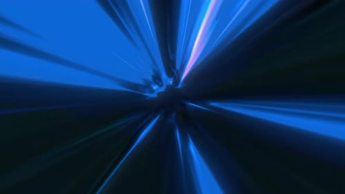 Abstract spinning blue and pink rays around one point in the screen center