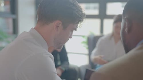 Diverse Team Having a Business Meeting in Office