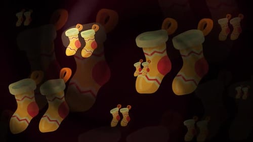 Christmas Socks Background Loop