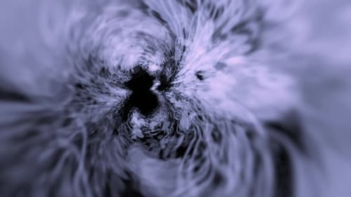 Slow speed abstract vortex spiral distortion rolling in space swirl