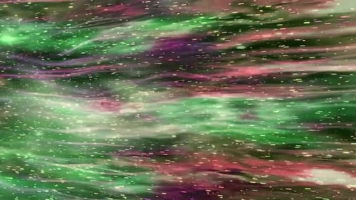 Abstract Flowing Colors and Particles Seamless Loop Background