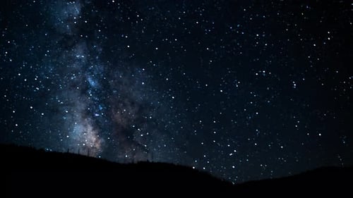 Time Lapse of the Milky Way during the night.