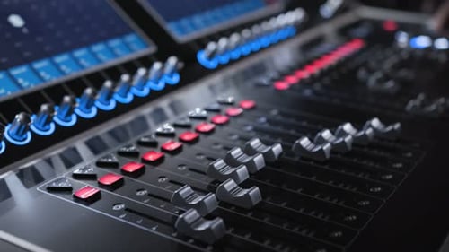 Electric Machine on Table for Working of Sound Designer or Club Dj