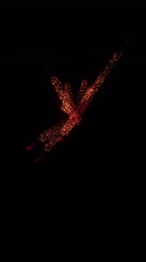 Dynamic Fiery Particle Burst Reveal Animation