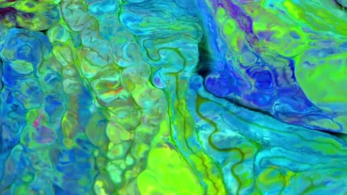 Colorful Abstract Swirling Ink Background with Vivid Colors