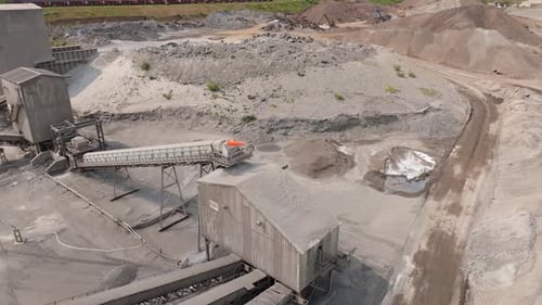 Active Quarry Operations in Desert Setting