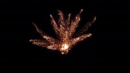 Abstract Glowing Particle Burst Reveal Animation