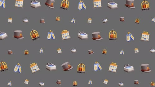 Hotel Pattern Seamless Hospitality Travel Tourism