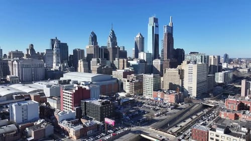 Downtown Philadelphia At Philadelphia In Pennsylvania United States.