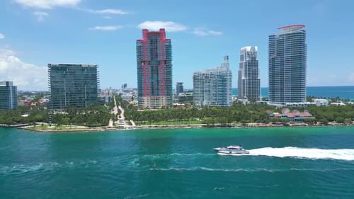 Miami Beach South Beach Horizonte de Miami Beach Vista aérea da cidade de Miami Vista aérea da costa de Miami
