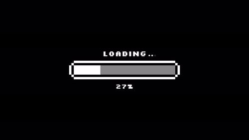 Retro System Loading Screen - Capsule Shape UI Element