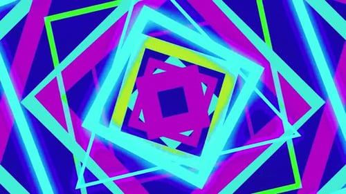 Neon Abstract Tunnel Video