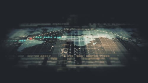 Data Matrix Display, Dynamic Information Network Simulation 09