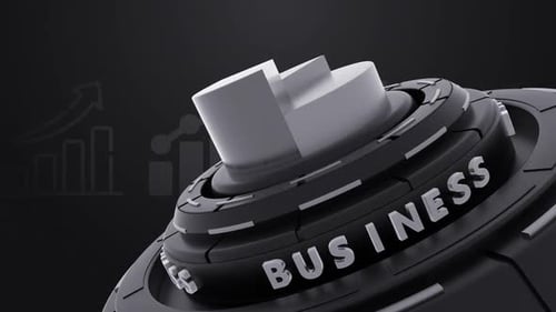 Business Background Loop Black And White V2