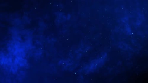 Mystique Blue Particles Background 4K Seamless Loop Video