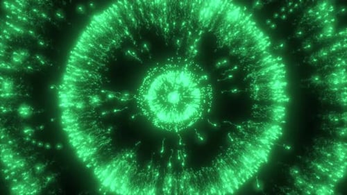 Fondo de bucle de energía verde