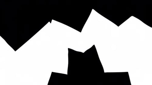 Abstract Jagged Shape Reveal Transition