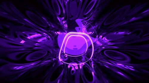 Violette mystische Neonenergie im fantastischen Reaktorhintergrund VJ Loop in 4K