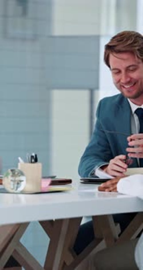 Collaboration, healthcare or meeting with doctors and hospital administrator in boardroom together