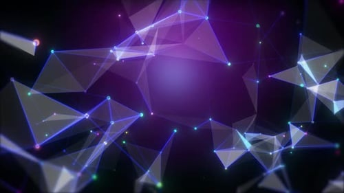 Abstract Plexus Network Digital Technology Loop