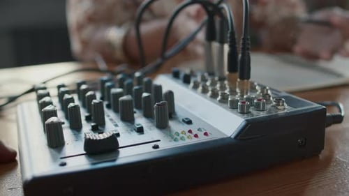 Controling Mixing Console and Fixing Sound During Podcast