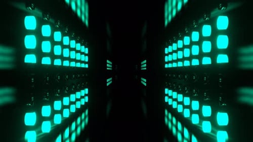 Turquoise And Purple Flashing Neon Technochannel Background VJ Loop In 4K