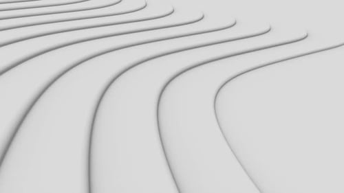 Seamless White Abstract Wave Motion Background Loop