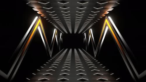 Orange And White Fast Futuristic Abstract Moving Background Vj Loop In 4K