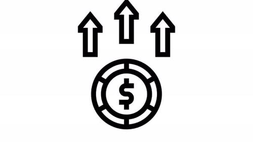 profit line icon animation