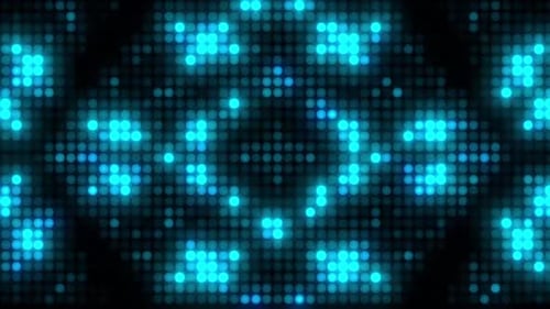 La grille numérique bleue dynamique émet des pulsations d'énergie vibrante et d'une lueur futuriste