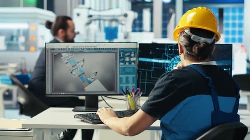 Photovoltaics Factory Worker Uses AI Tech to Maintain System Reliability