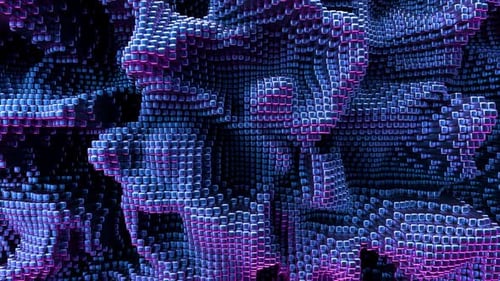 Abstract Metallic Waves Background Loop