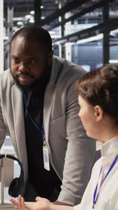 Vertical Video Jolly Data Center Engineering Team Pleased After Finishing System Maintenance