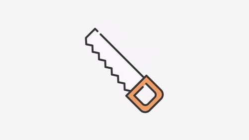 Saw icon animation
