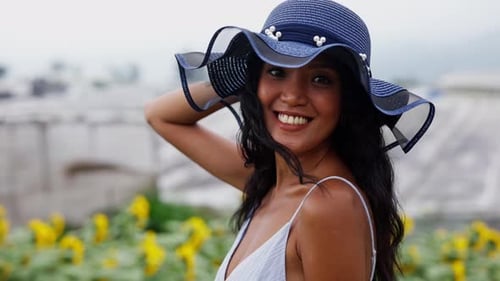 Sophisticated Woman With A Warm Smile In Closeup