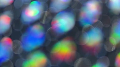 Iridescent Abstract Background with Blurred Shapes and Colors