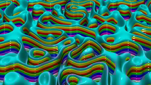 Background with Сolorful Paints, 3D Render, Exclusive, Unique Design