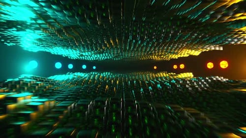 Glow Light Animated Cube