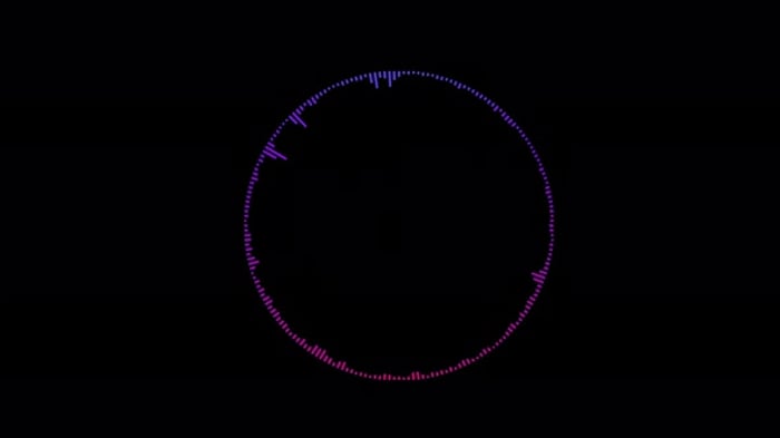 Circular Equalizer Animation Music Sound Wave Big Data Visualization ...