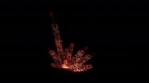Dynamic Fiery Sparks Falling Particle Effect
