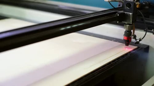 Industrial Laser Cutting Wood with Precision Beam